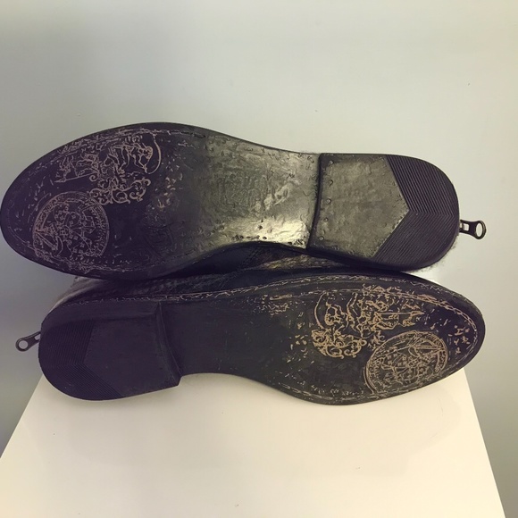 OBO Sending to ThredUp Wed. OTBT Tilton bootie Black leatherw/textile upper. EUC - Picture 13 of 16